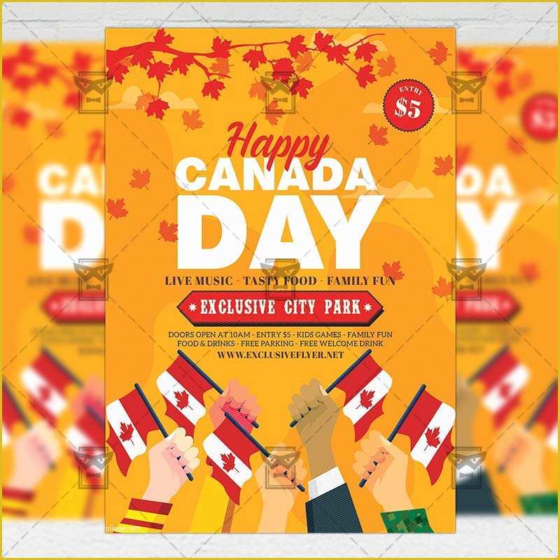 Canada Day Flyer Template Free Of Canada Day Flyer – Club A5 Template Exclsiveflyer