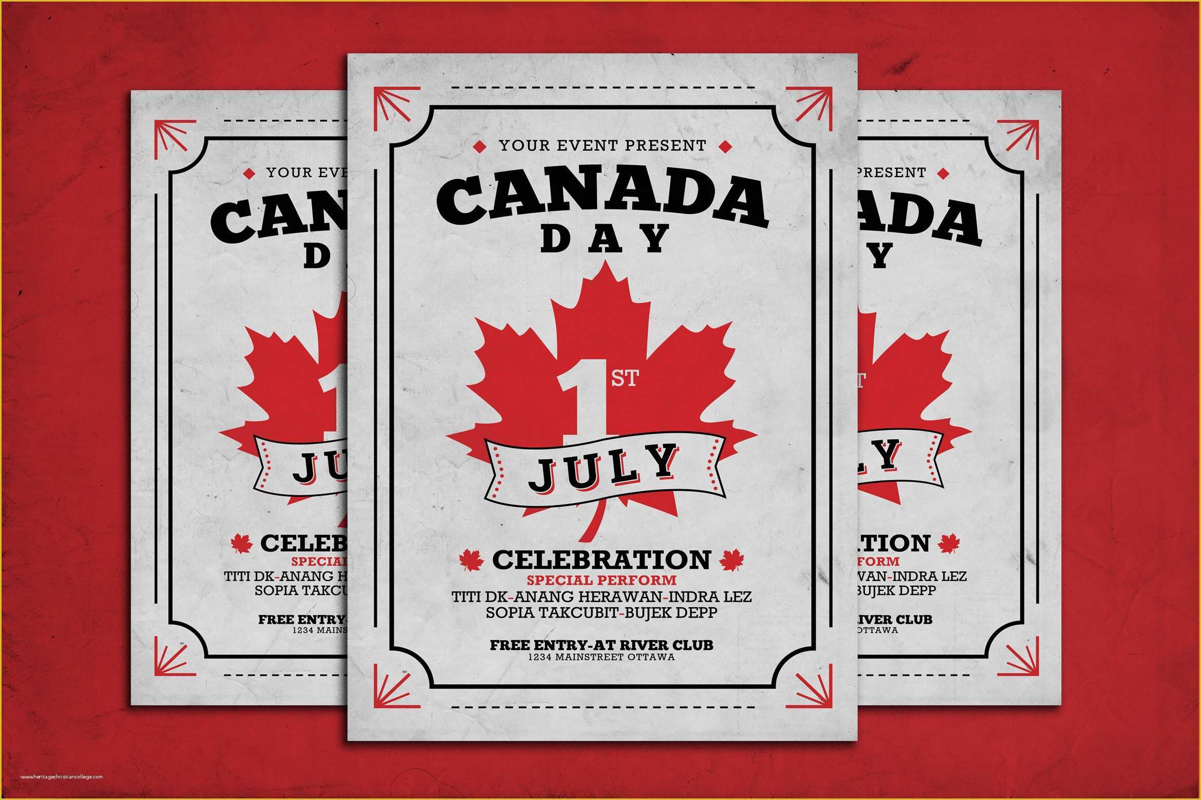 Canada Day Flyer Template Free Of Canada Day Flyer