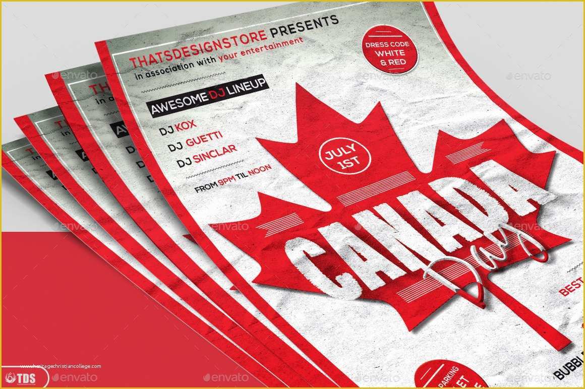 Canada Day Flyer Template Free Of Canada Day Flyer Template by Lou606