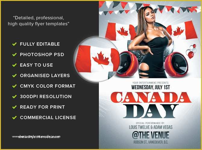 Canada Day Flyer Template Free Of Canada Day Flyer Template Flyerheroes