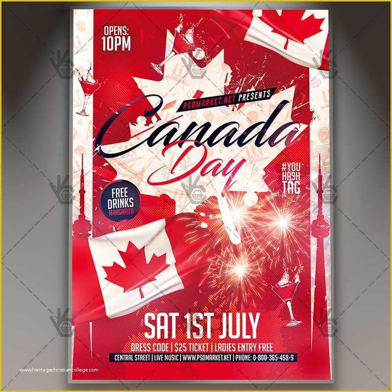 Canada Day Flyer Template Free Of Canada Day Party Premium Flyer Psd Template