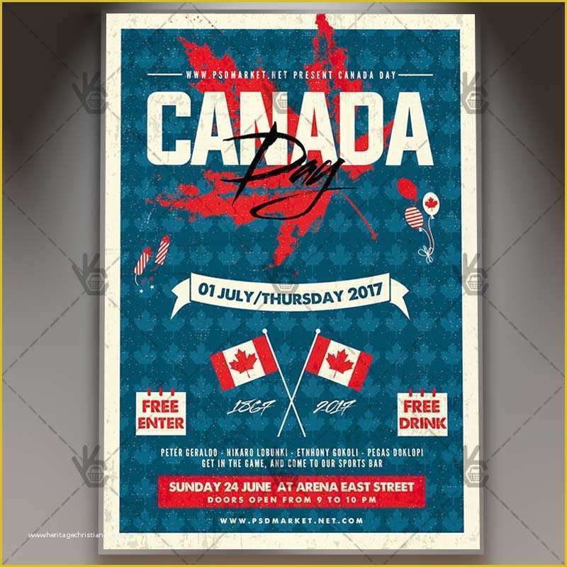 Canada Day Flyer Template Free Of Canada Day Premium Flyer Psd Template