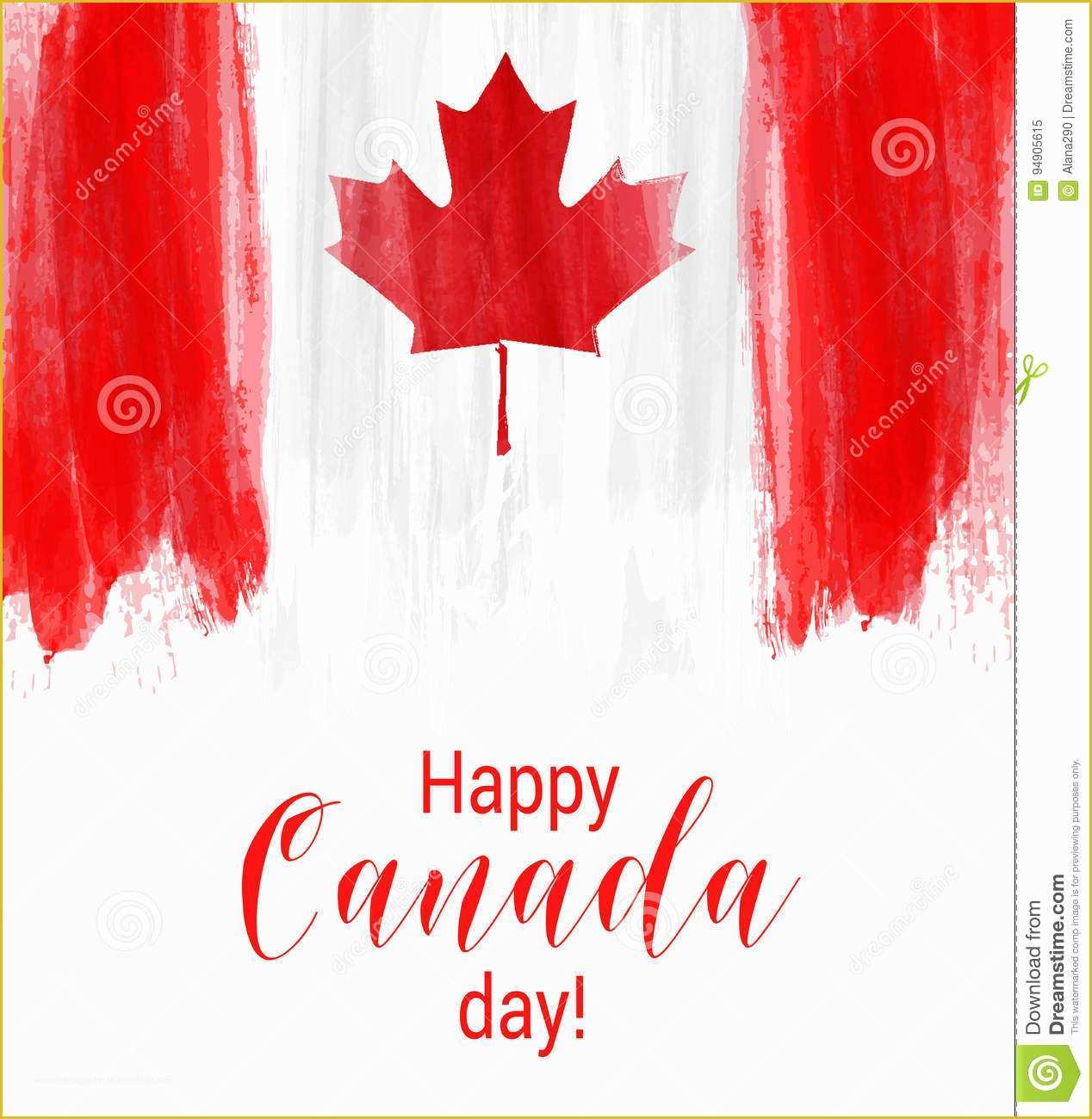 Canada Day Flyer Template Free Of Happy Canada Day Background Stock Vector Image