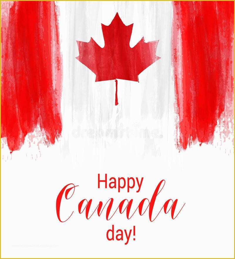 Canada Day Flyer Template Free Of Happy Canada Day Background Stock Vector Image