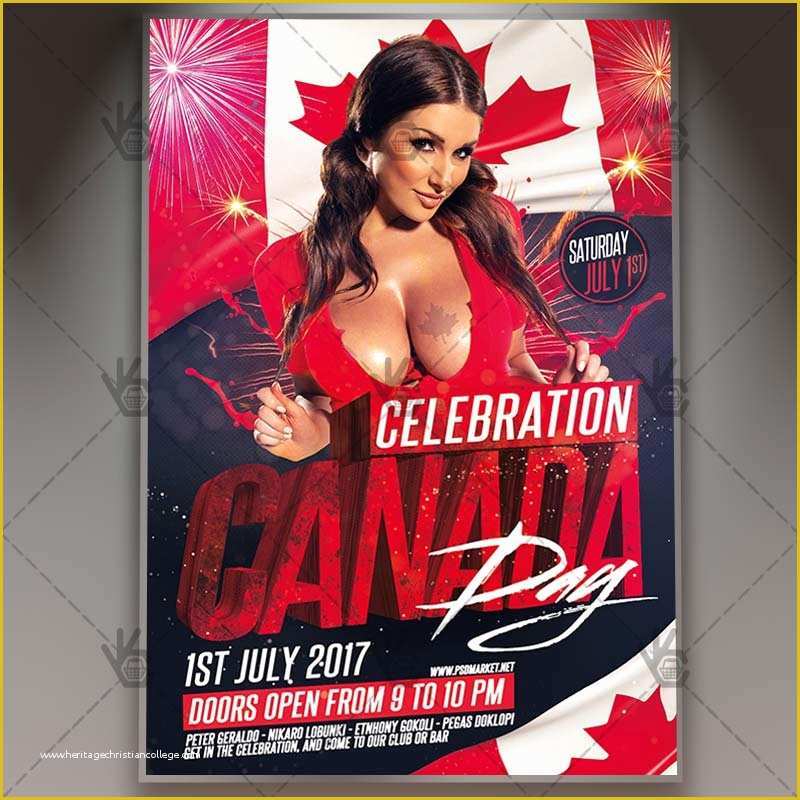 Canada Day Flyer Template Free Of Happy Canada Day Premium Flyer Psd Template