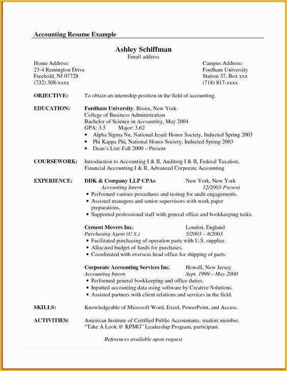 Canadian Resume Template Free Of Accountant Resume Sample Canada Resume