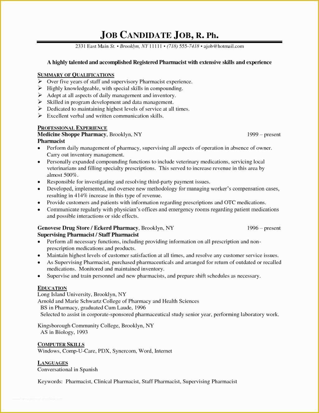 Canadian Resume Template Free Of 12 Canadian Resume Samples 