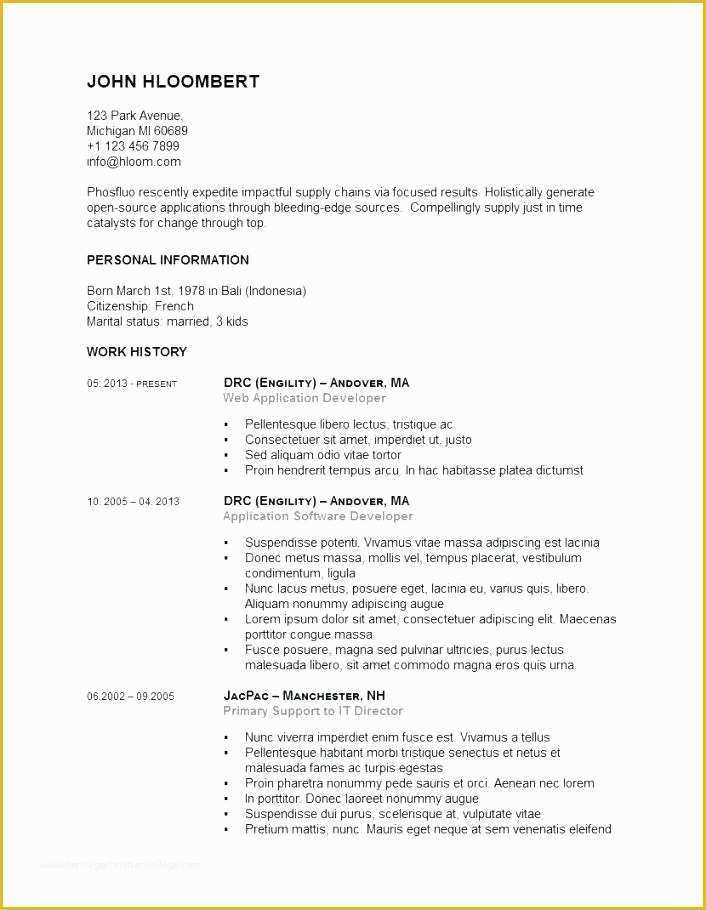 Canadian Resume Template Free Of Canadian Resume Template Word Canadian Resume Template