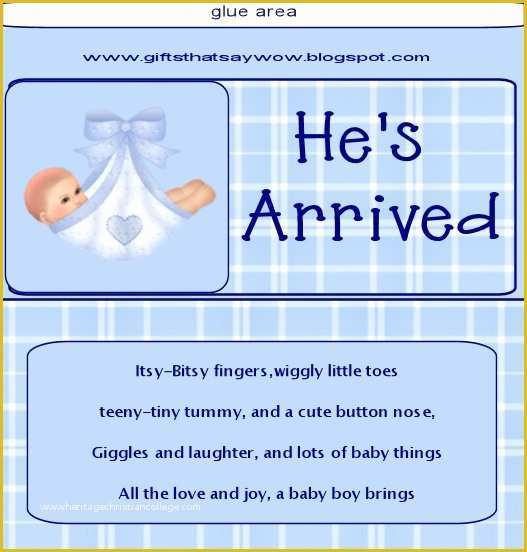 Candy Bar Wrappers Template for Baby Shower Printable Free Of Gifts that Say Wow Free Printable Baby Boy Candy Wrapper