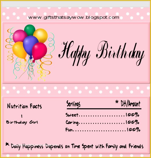 Candy Bar Wrappers Template for Baby Shower Printable Free Of Gifts that Say Wow Fun Crafts and Gift Ideas Free