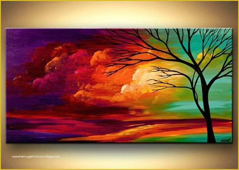 Canvas Painting Templates Free Of 20 Beautiful Tree Paintings