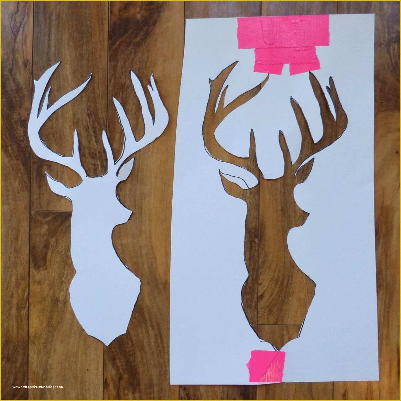 Canvas Painting Templates Free Of Made by Nicole Recycled Canvas Deer Head