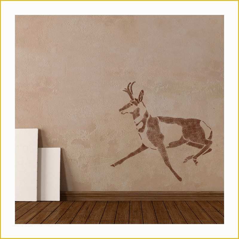 Canvas Painting Templates Free Of Wall Stencils Deer Stencil Template for Diy Decor