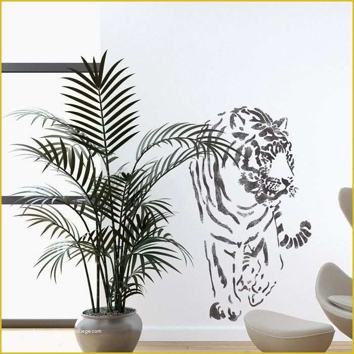 Canvas Painting Templates Free Of Wall Stencils Tiger Stencil Template for Wall