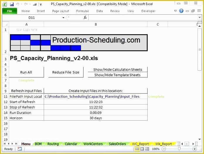 Capacity Planning Excel Template Free Of 5 Capacity Planning Excel Template Free Exceltemplates