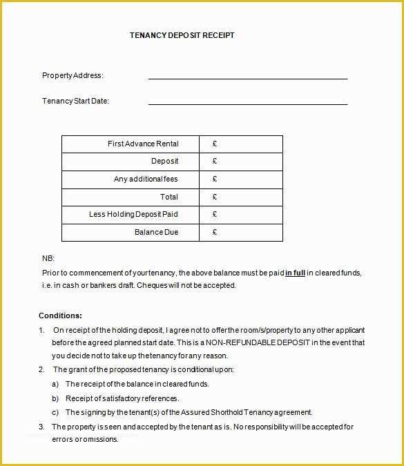 Car Deposit Receipt Template Free Of 22 Deposit Receipt Templates Doc Pdf