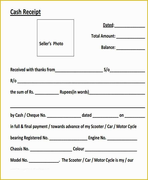 Car Deposit Receipt Template Free Of 26 Payment Receipt Examples