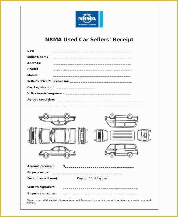 Car Deposit Receipt Template Free Of 9 Car Payment Receipts