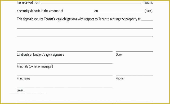 Car Deposit Receipt Template Free Of Car Receipt Template Deposit Archives Free Templates Car