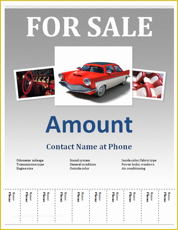 Car for Sale Flyer Template Free Of 50 Ms Word Editable Flyers Templates