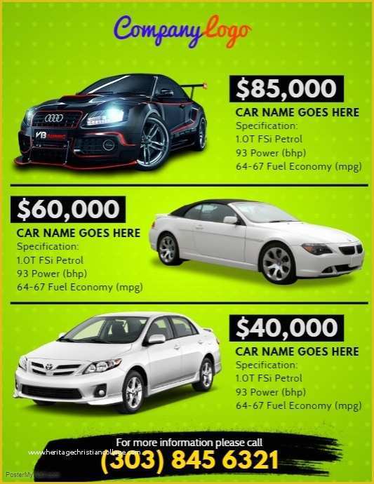 Car for Sale Flyer Template Free Of Car for Sale Flyer Template