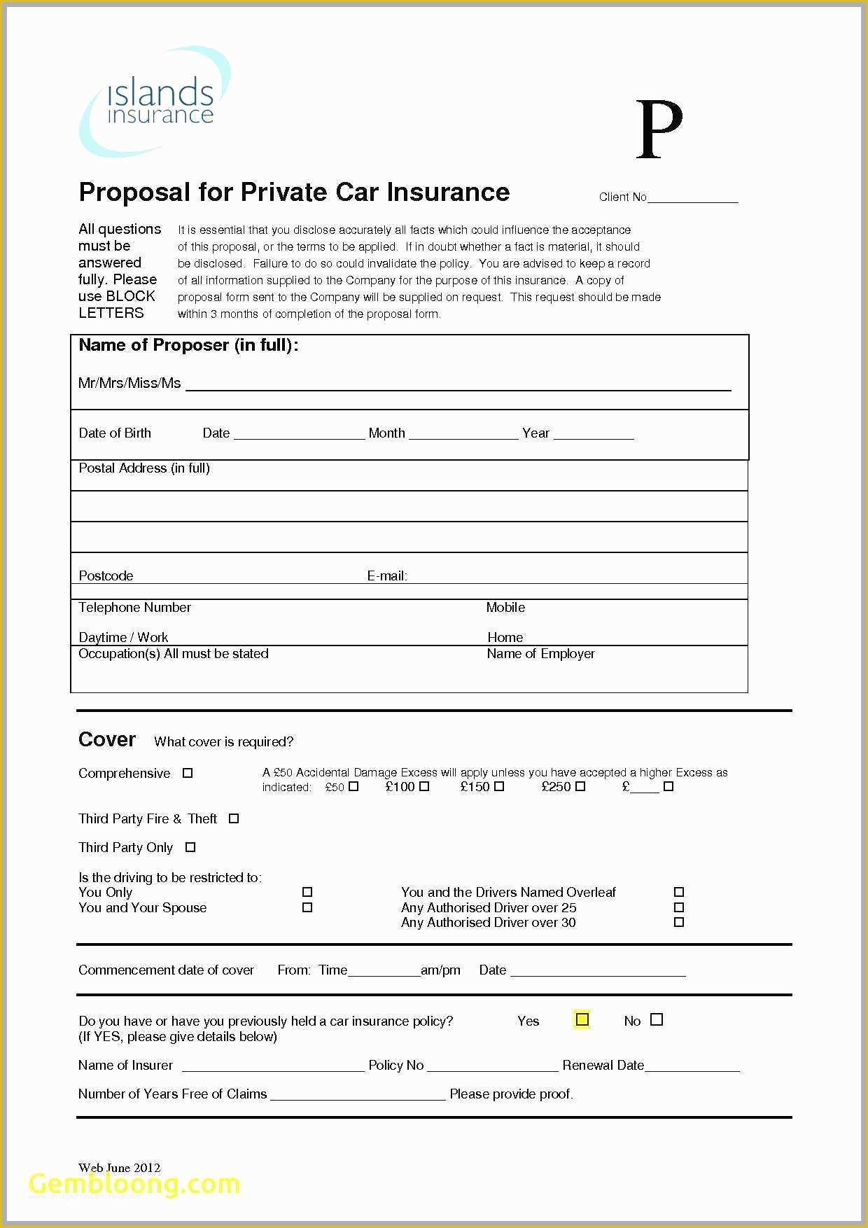 32 Car Insurance Templates Free Download ...