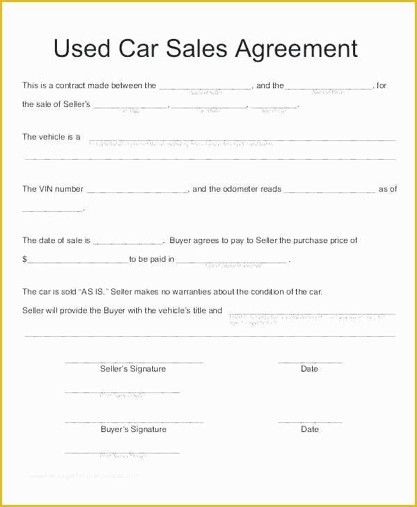 Car Lease Template Free Of Car Lease Contract Template Free Auto form Contracts forms