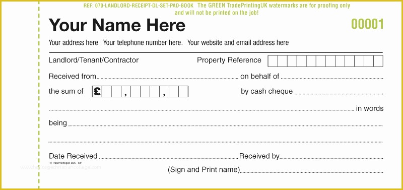 Car Payment Book Template Free Of Receipt Pads £35 Using Free Receipt Pads Templates