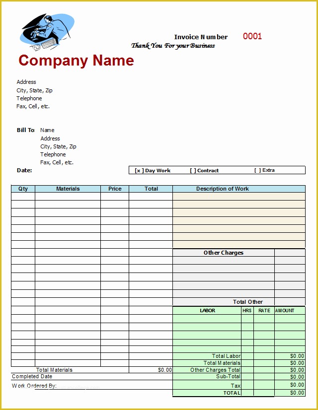 Car Repair Invoice Template Free Download Of Auto Repair Invoice Template