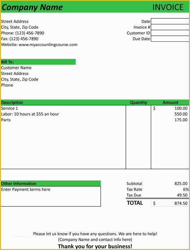 Car Repair Invoice Template Free Download Of Auto Repair Invoice Template Sample