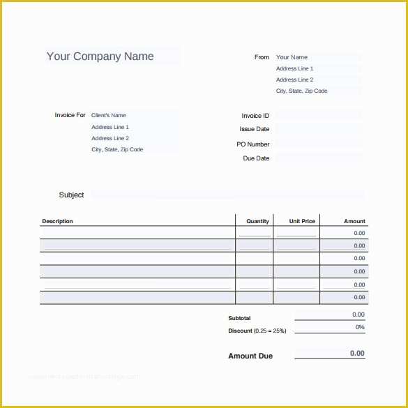 Car Repair Invoice Template Free Download Of Roof Invoice form & Invoicing Template for Roofing Service