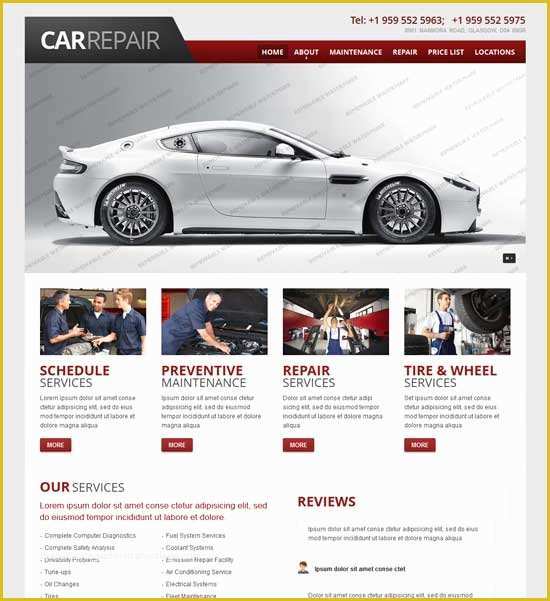 Car Repair Responsive Website Template Free Download Of 70 Best Car Auto Website Templates Free & Premium