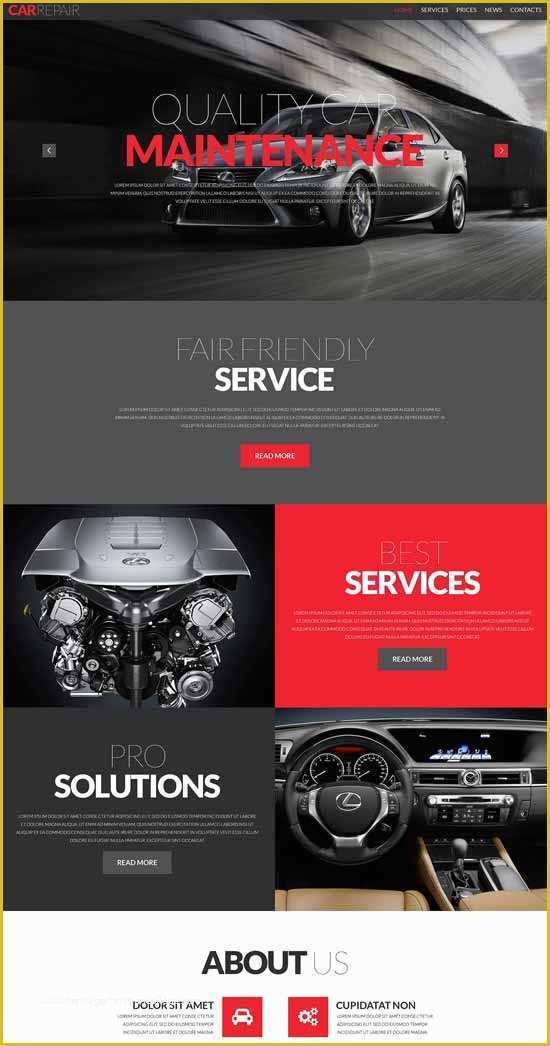 Car Repair Responsive Website Template Free Download Of 70 Best Car 