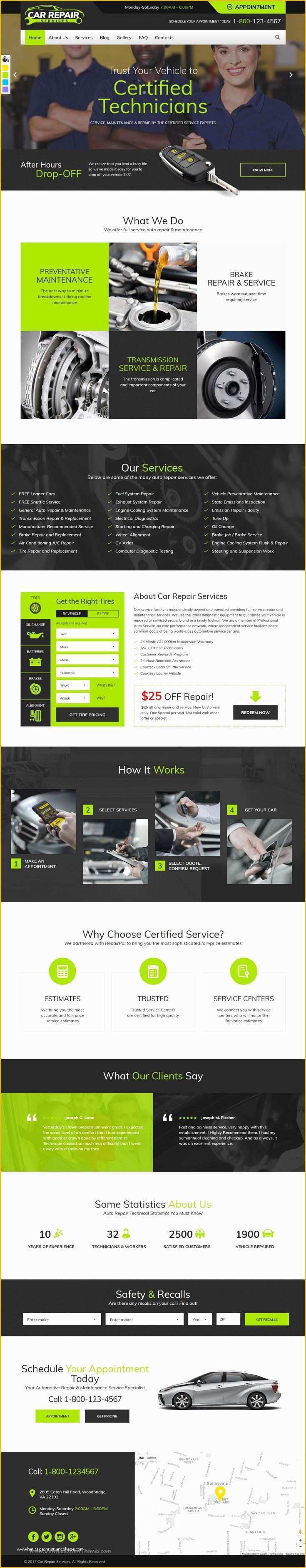 Car Repair Responsive Website Template Free Download Of Best 25 Car Repair Service Ideas On Pinterest