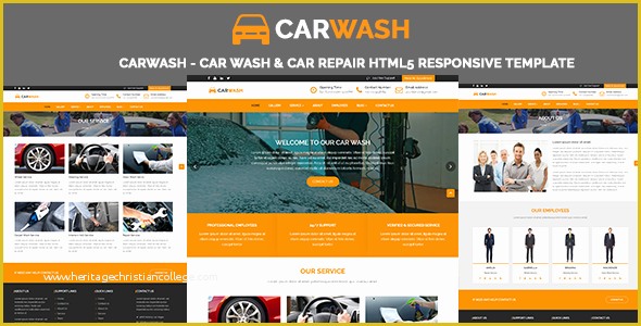52 Car Repair Responsive Website Template Free Download