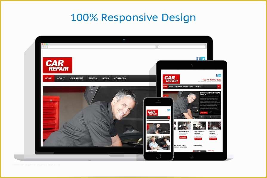 Car Repair Responsive Website Template Free Download Of Car Repair Responsive Website Template