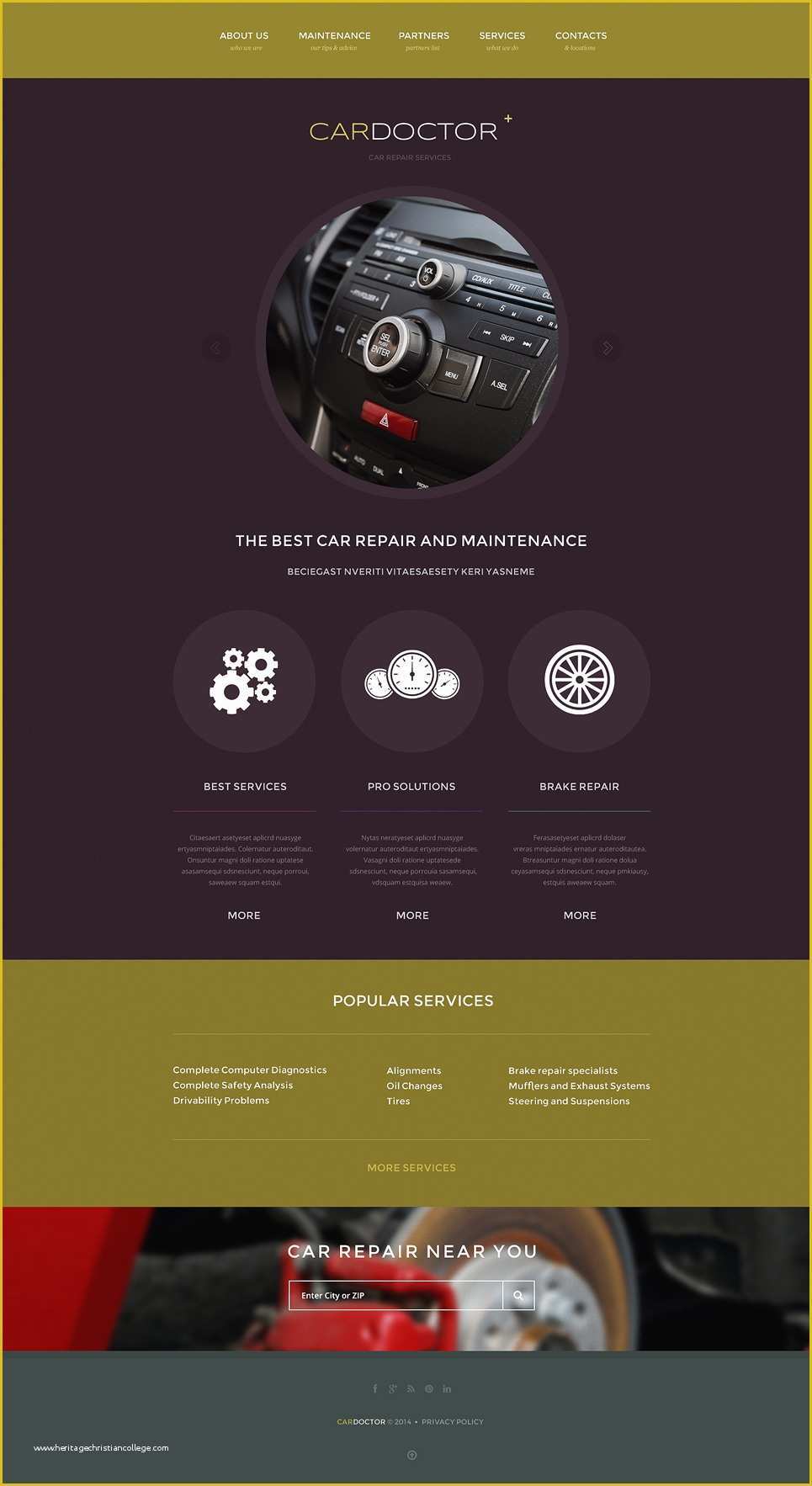 Car Repair Responsive Website Template Free Download Of Car Repair Responsive Website Template