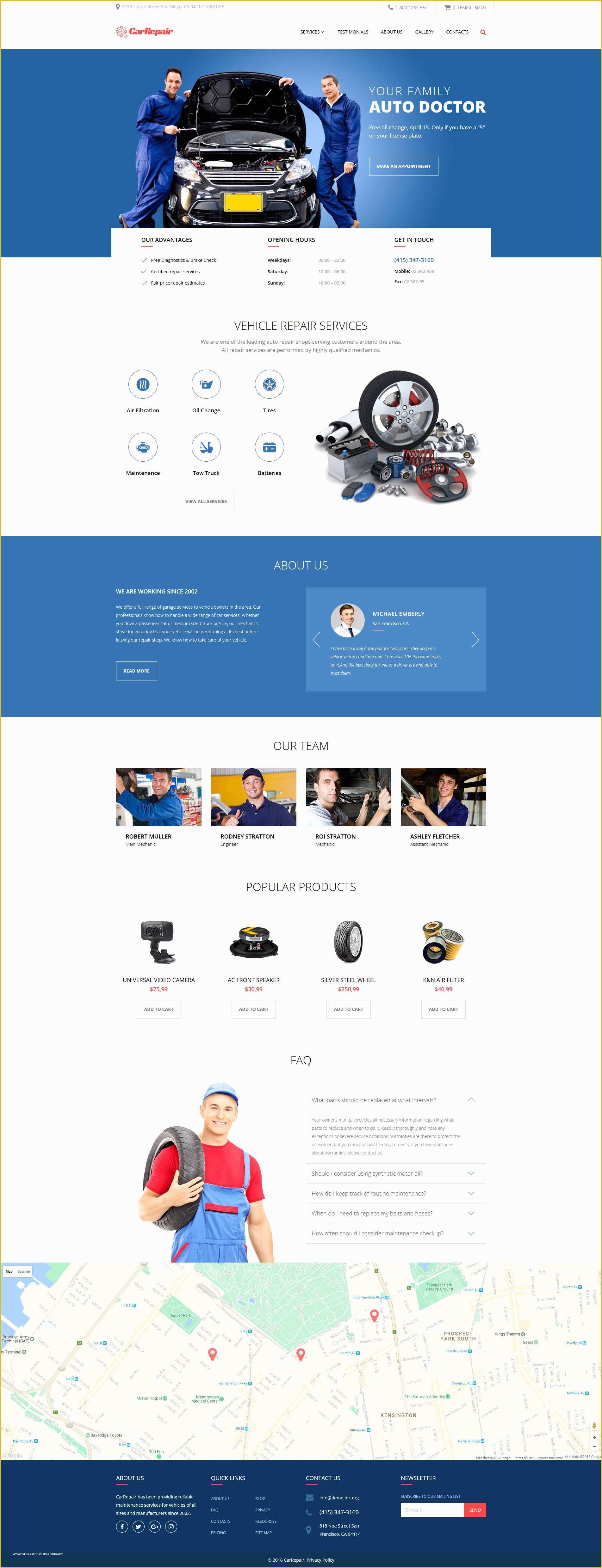 Car Repair Responsive Website Template Free Download Of Car Repair Responsive Website Template