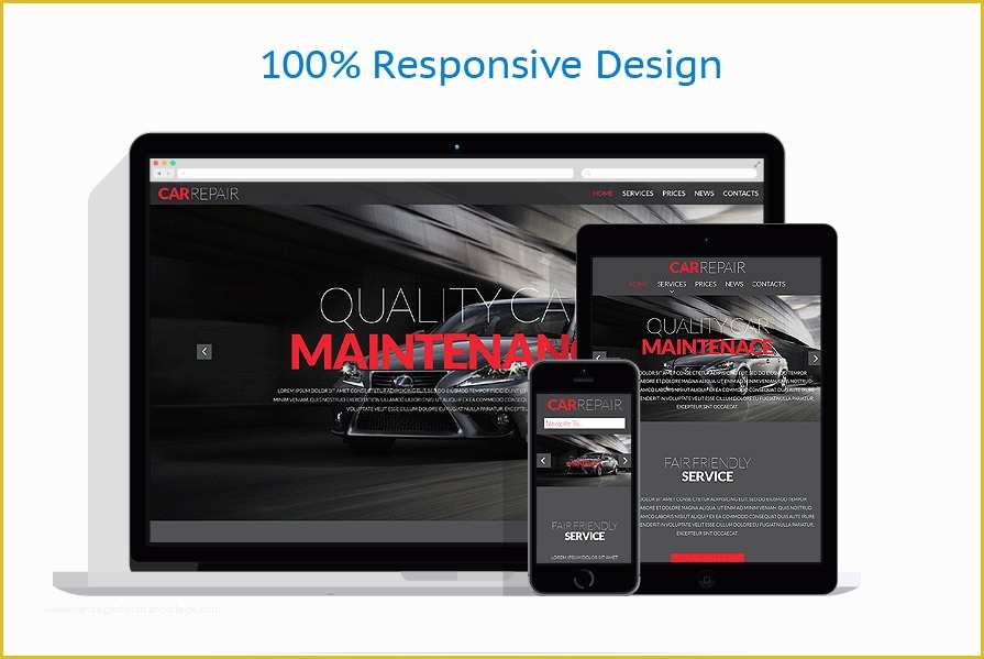 Car Repair Responsive Website Template Free Download Of Car Repair Responsive Website Template