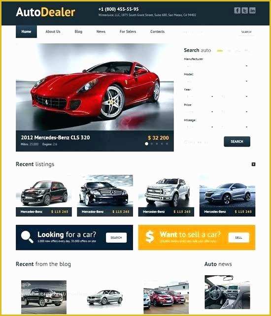 Car Repair Responsive Website Template Free Download Of Car Sales Template Free Download Car Auto Dealer Car