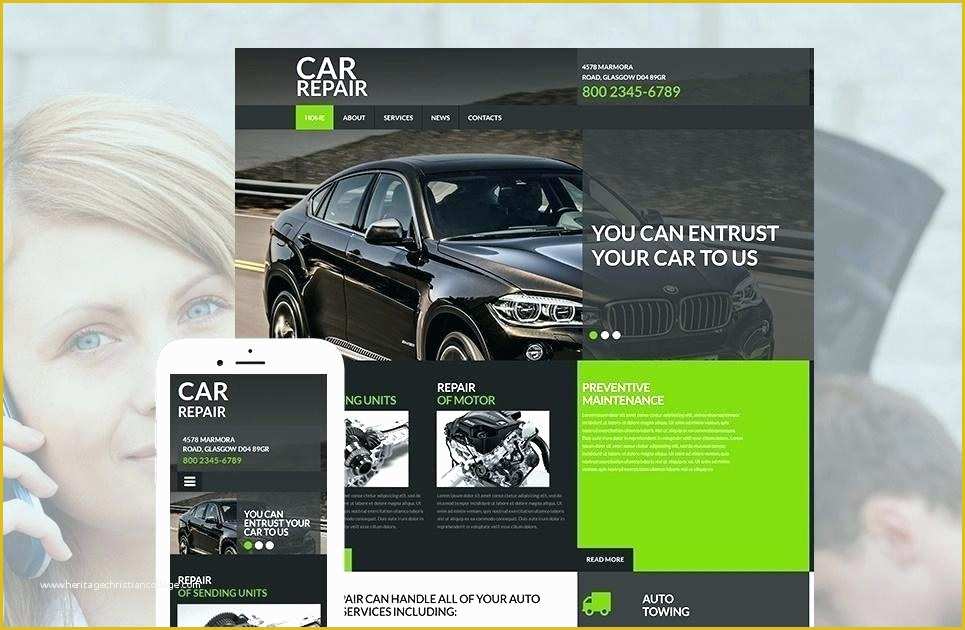 Car Repair Responsive Website Template Free Download Of Free Automotive Repair Website Templates – Roole