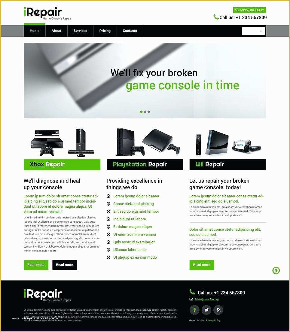 Car Repair Responsive Website Template Free Download Of Puter Repair Responsive Website Template Free Templates