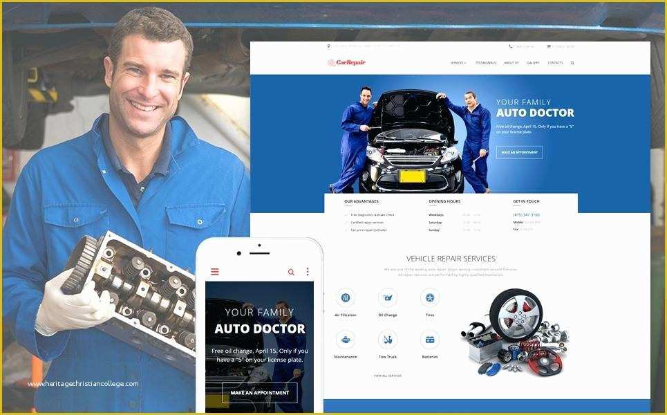 Car Repair Responsive Website Template Free Download Of Template Ideas Auto Repair Body Shop Website Free Car