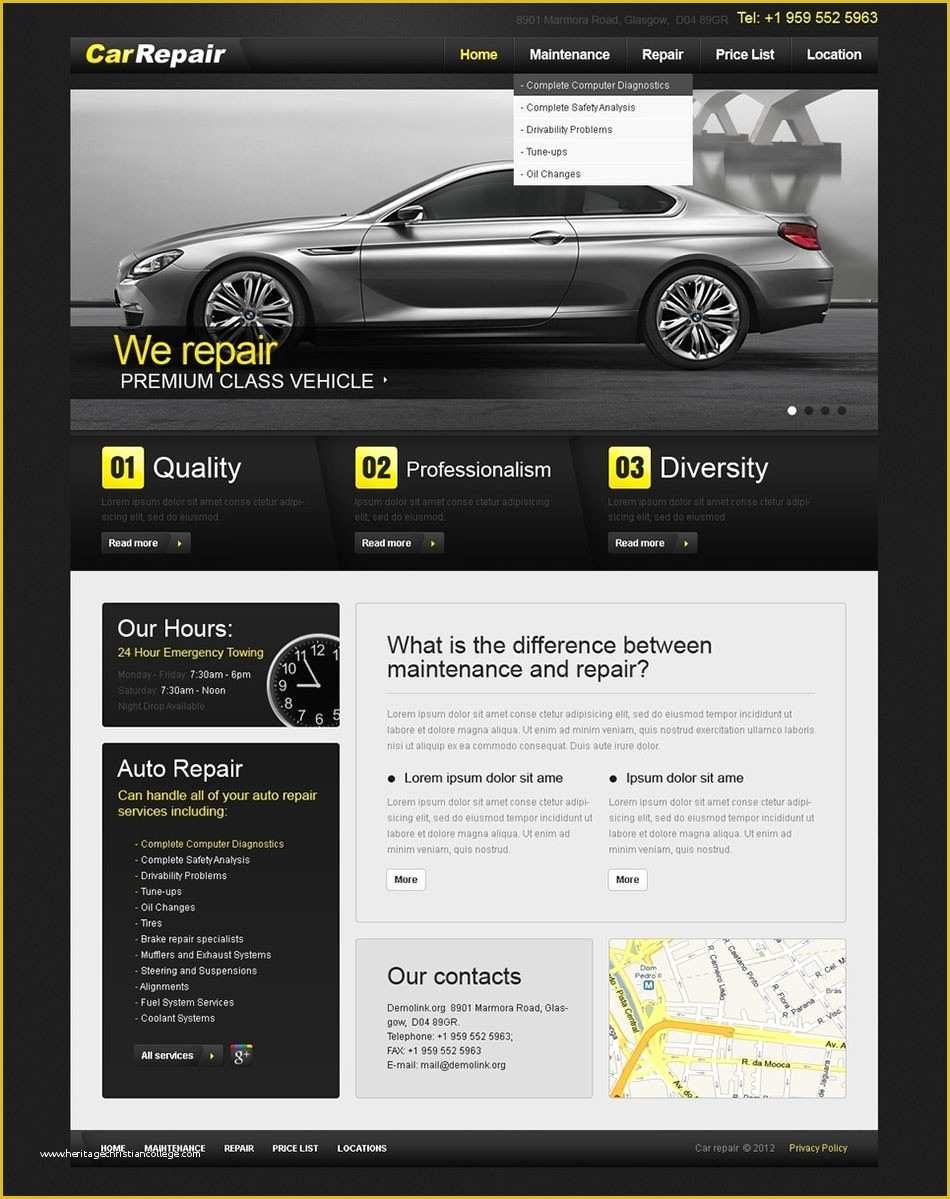 Car Repair Responsive Website Template Free Download Of Wheels Car Wash Responsive HTML5 Bootstrap Template I