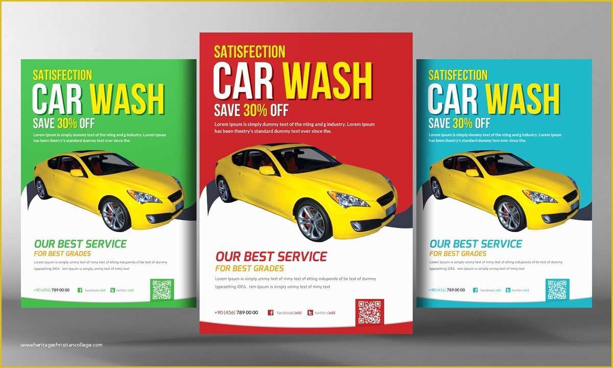 Car Wash Flyer Template Free Of Car Wash Flyer Template Flyer Templates Creative Market