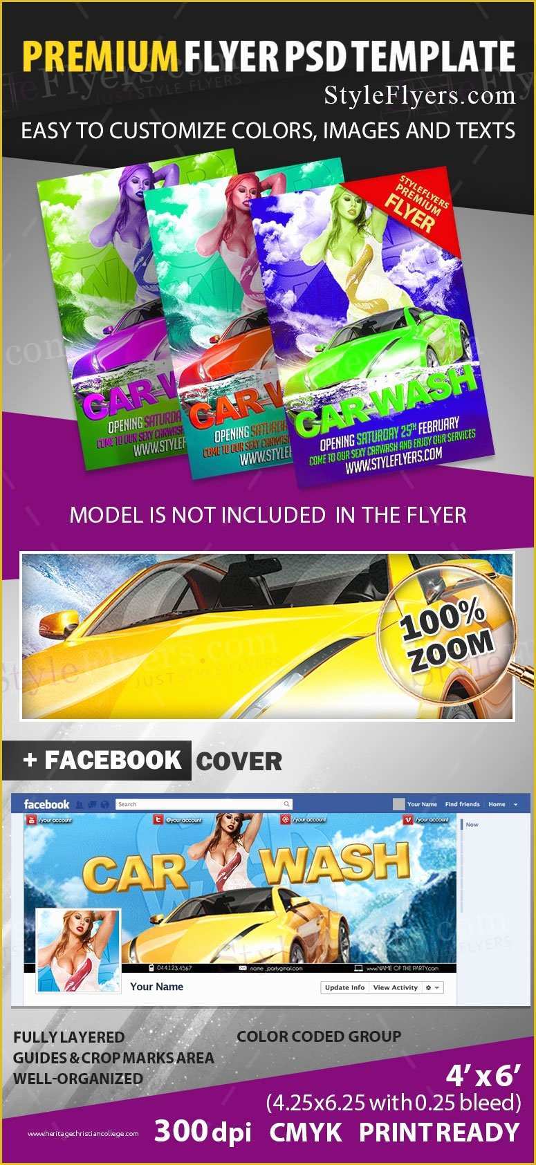 Car Wash Flyer Template Free Of Car Wash Psd Flyer Template Styleflyers