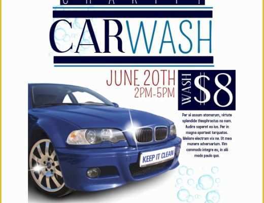 Car Wash Flyer Template Free Of Fundraiser Flyer Free Psd Eps Ai format Downl and Alpha