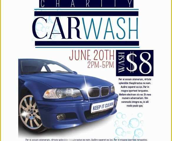 Car Wash Flyer Template Free Of Fundraiser Flyer Free Psd Eps Ai format Downl and Alpha