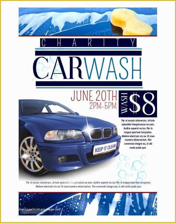 Car Wash Flyer Template Free Of Fundraiser Flyer Free Psd Eps Ai format Downl and Alpha