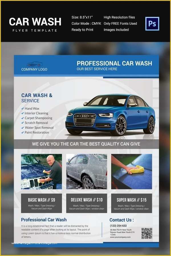 Car Wash Flyer Template Free Of Mobile Car Wash Flyers Gallery